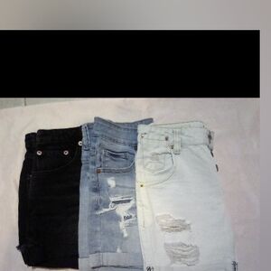(3 PAIRS) RANBEERI, WAX & ZARA COTTON JEAN SHORTS